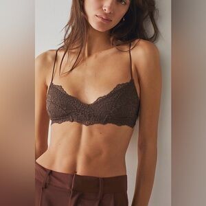 Free People Intimately * Maya * Multiway Bralette In Hot Fudge Brown .NWT